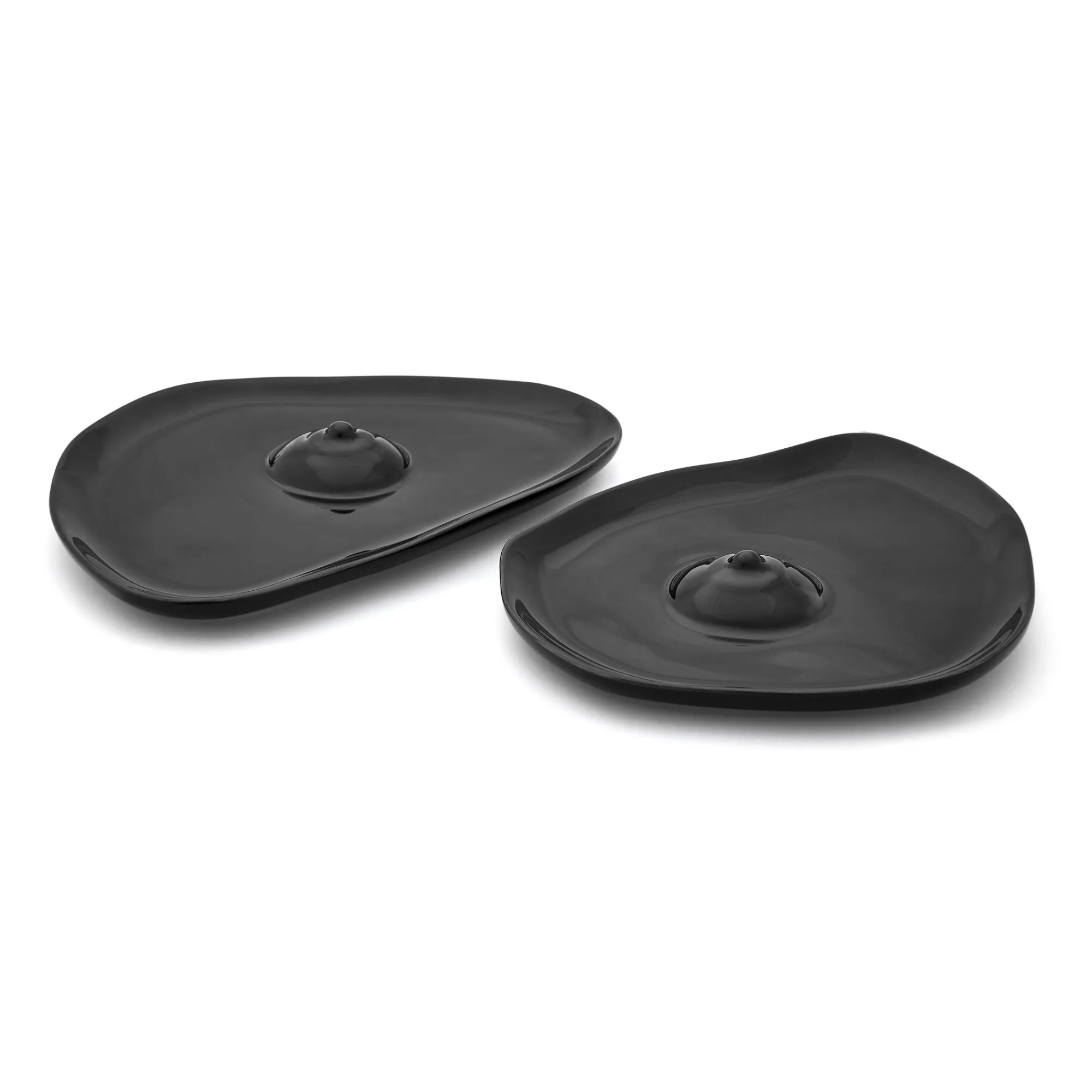 Anissa Kermiche Assiettes Tatas (Noir Brillant)