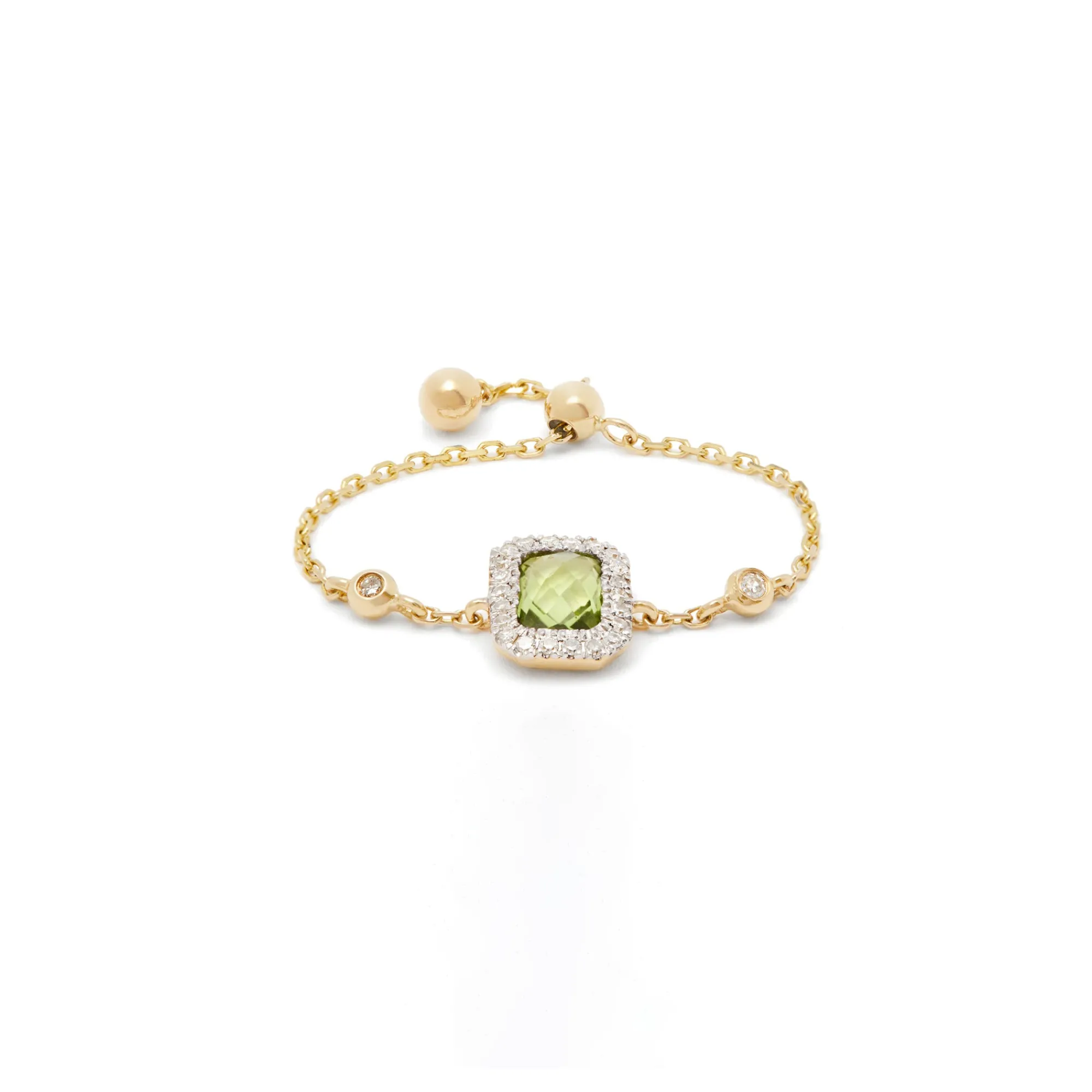 Anissa Kermiche Bague Peridot Carree