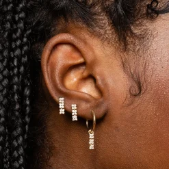 Anissa Kermiche Boucle D'Oreille Trio Bronte Dore