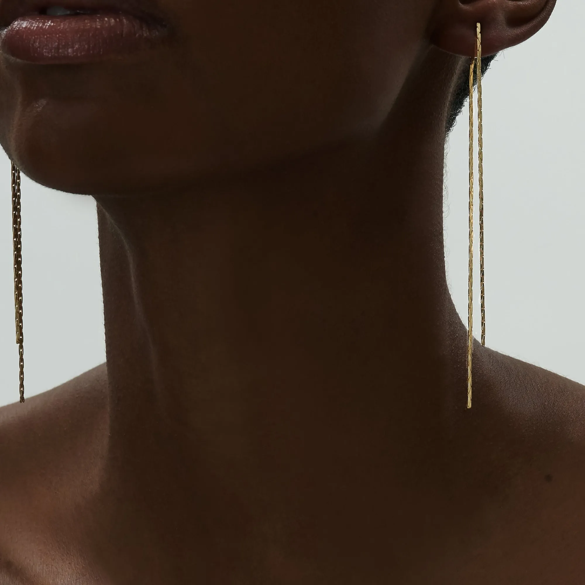 Anissa Kermiche Boucles D'Oreilles A Pampilles A Deux Lignes