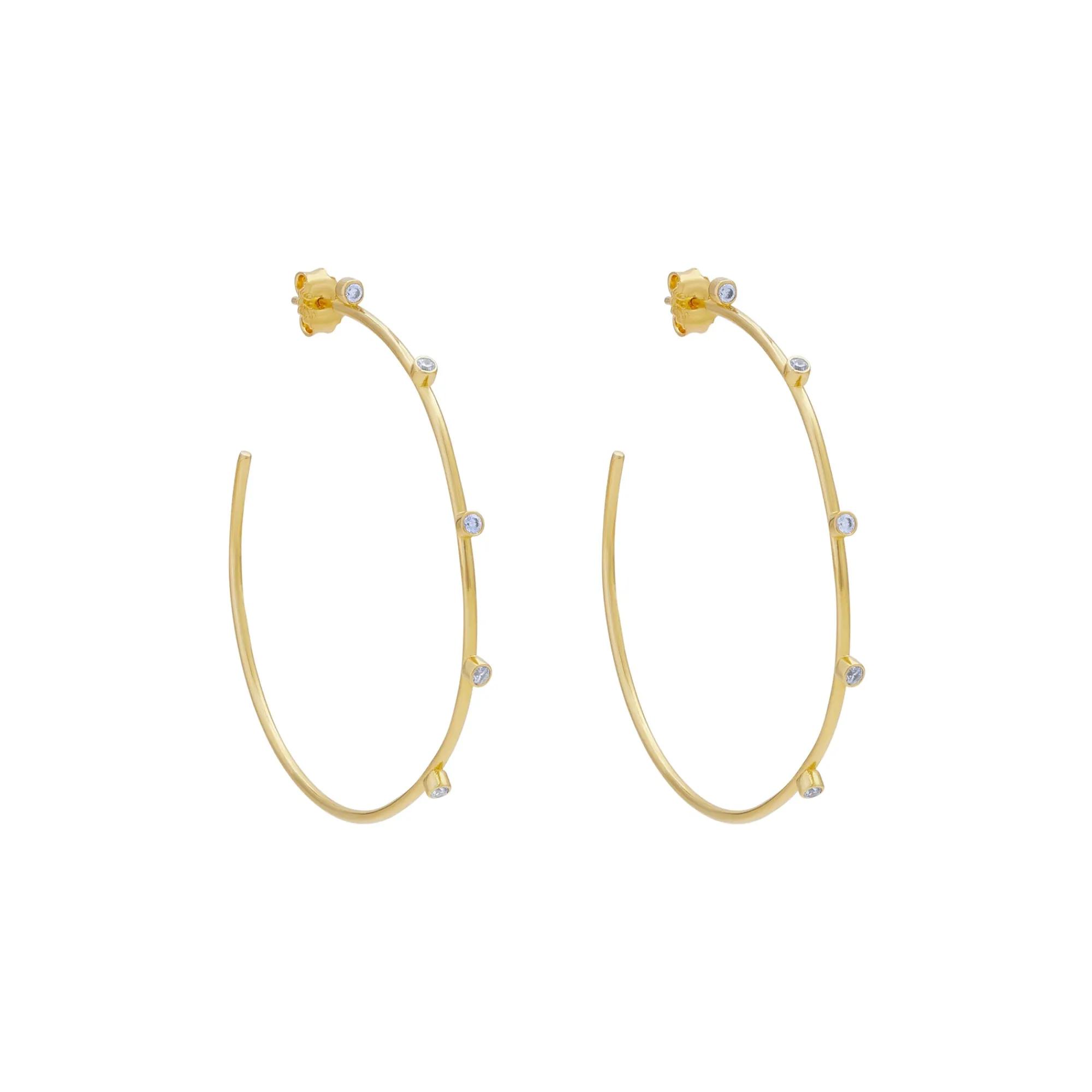 Anissa Kermiche Boucles D'Oreilles Creoles Razzle Dazzle
