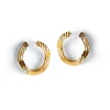 Anissa Kermiche Boucles D'Oreilles Ecorce Doree