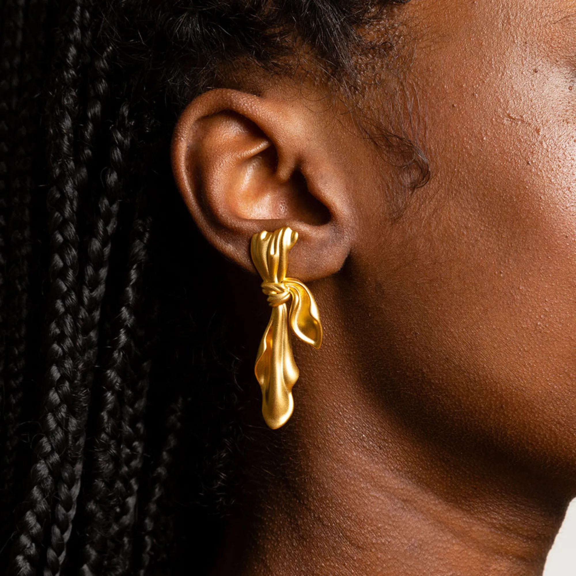 Anissa Kermiche Boucles D'Oreilles En Tissu Dore (Or)
