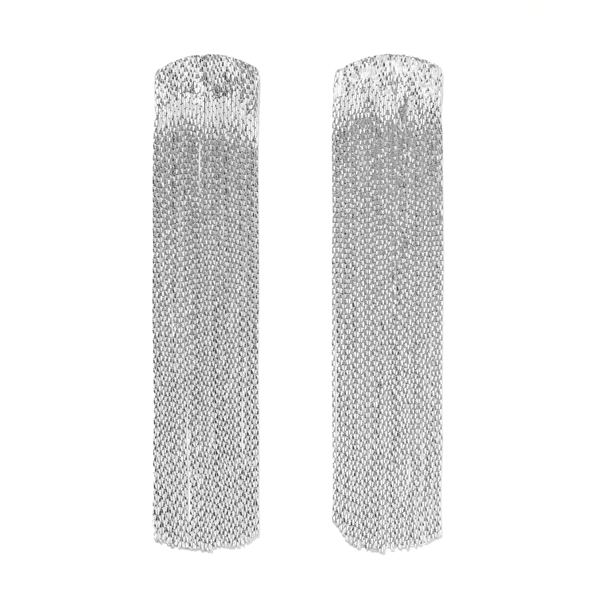 Anissa Kermiche Boucles D'Oreilles Grand Fil (Argent)