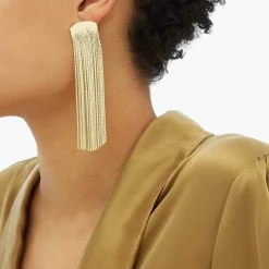 Anissa Kermiche Boucles D'Oreilles Grand Fil (Or)