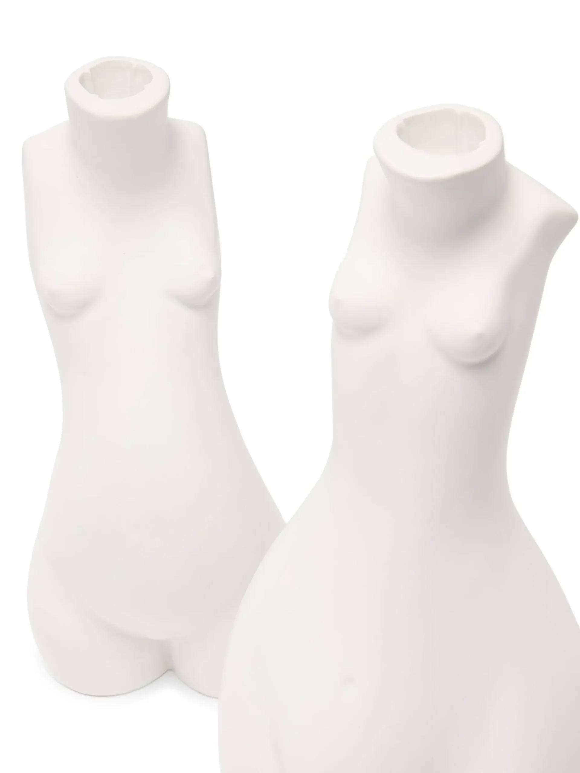 Anissa Kermiche Bougeoir Tit For Tat Court (Blanc Mat)