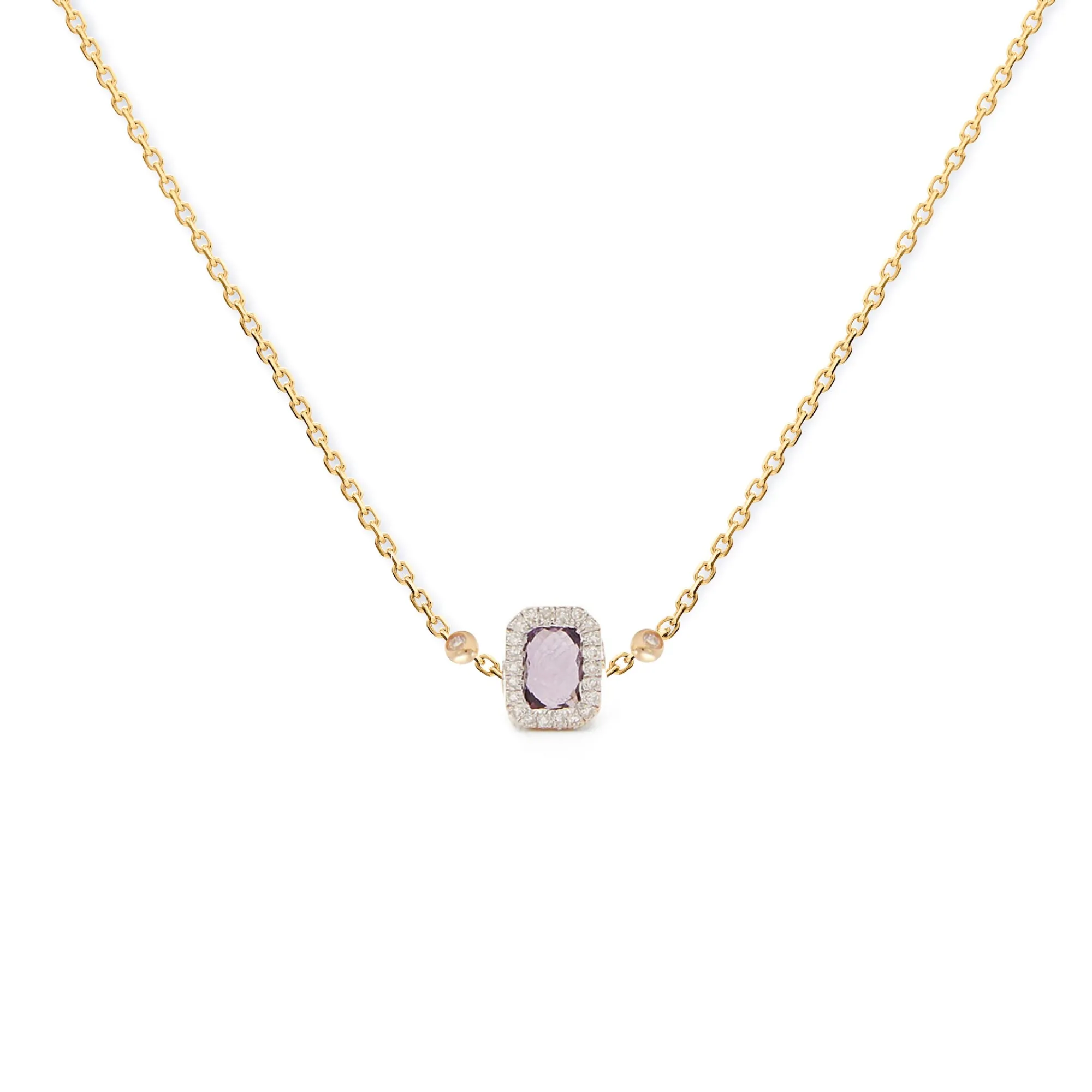 Anissa Kermiche Collier D'Amethyste Carre
