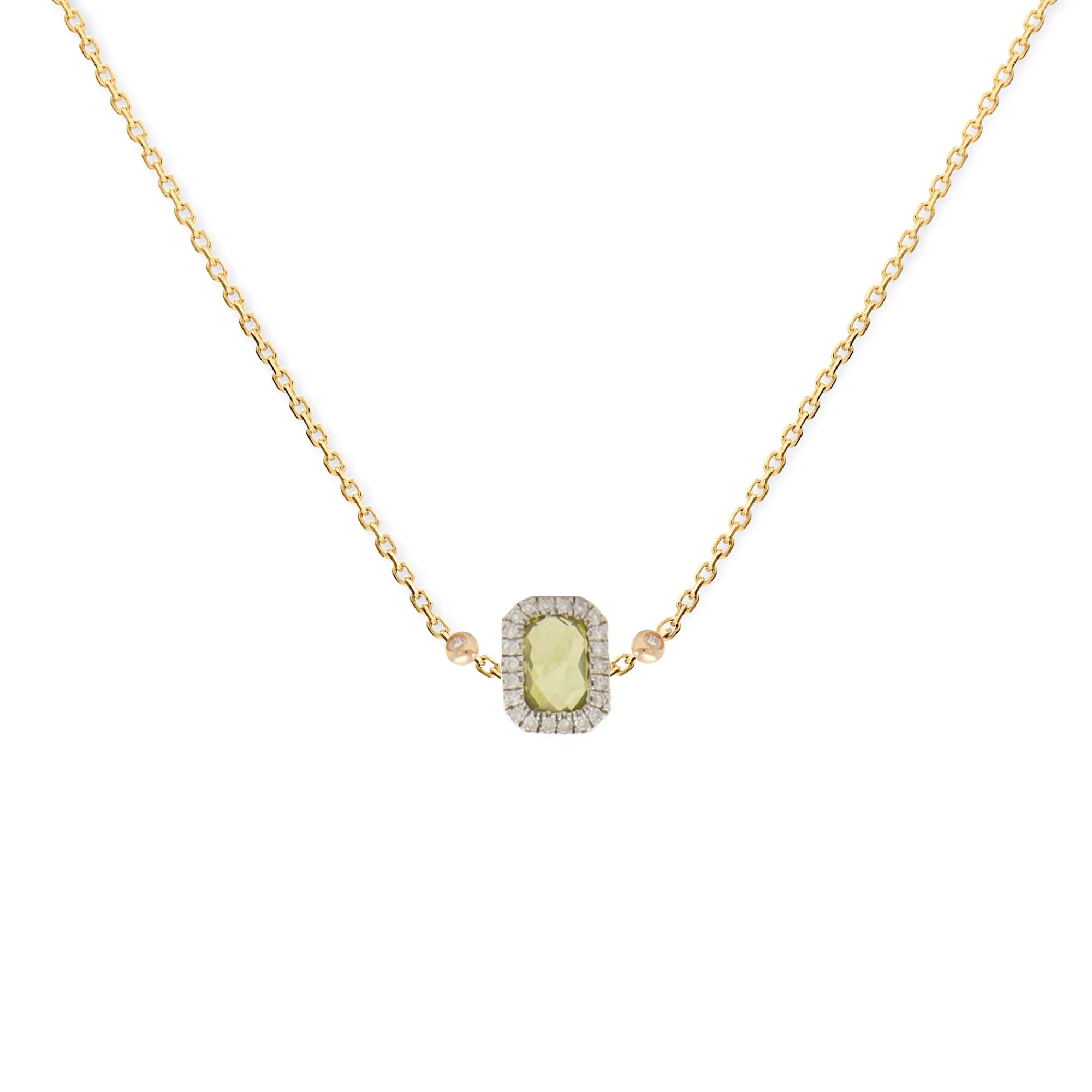 Anissa Kermiche Collier Peridot Carre