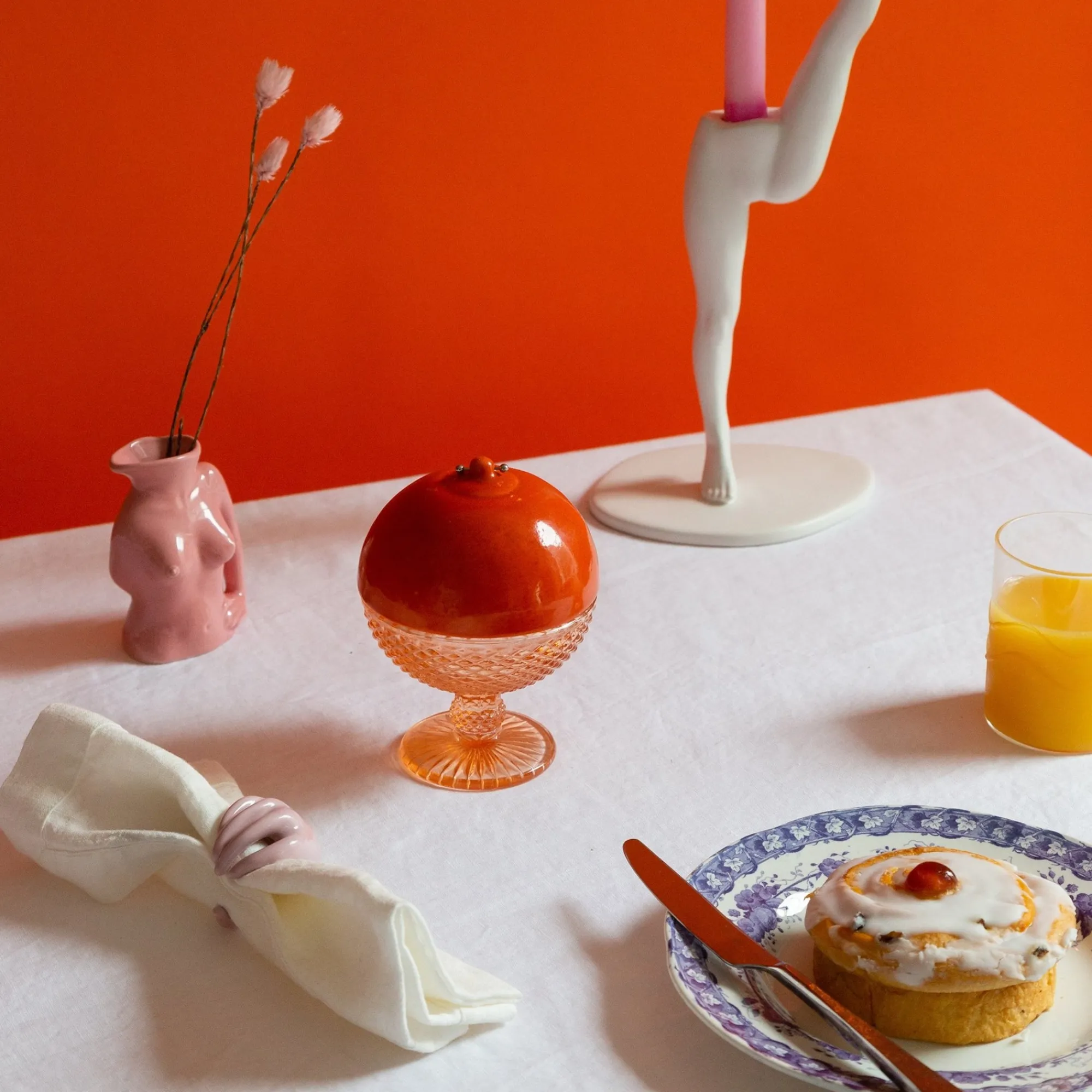 Anissa Kermiche Pot A Mesanges En Sucre (Orange Brillant)