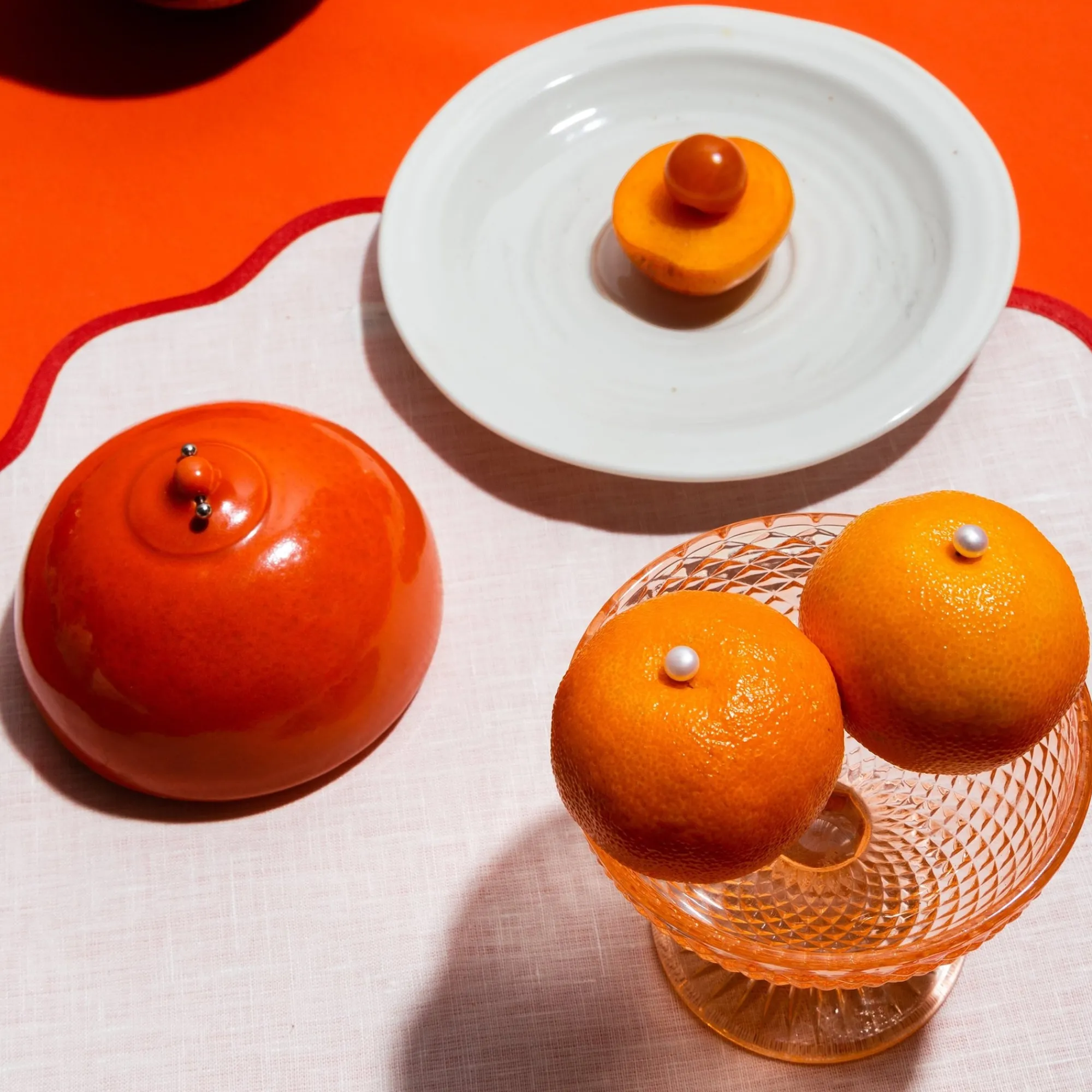 Anissa Kermiche Pot A Mesanges En Sucre (Orange Brillant)