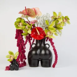 Anissa Kermiche Vase Avec Poignees D'Amour (Noir)
