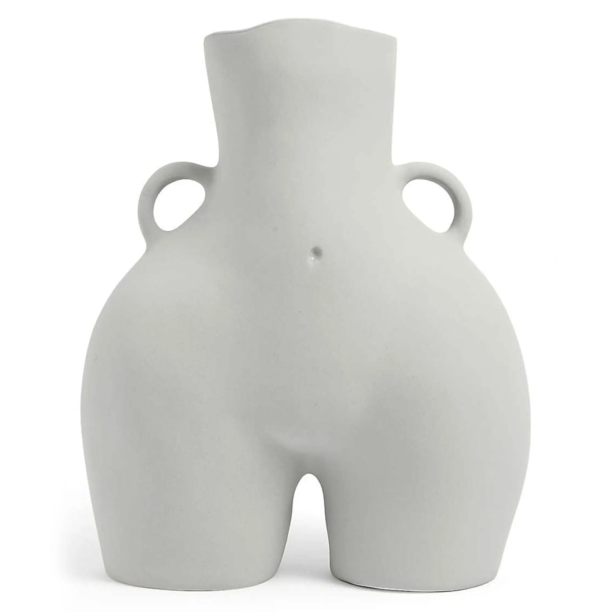 Anissa Kermiche Vase Avec Poignees D'Amour (Gris Clair)