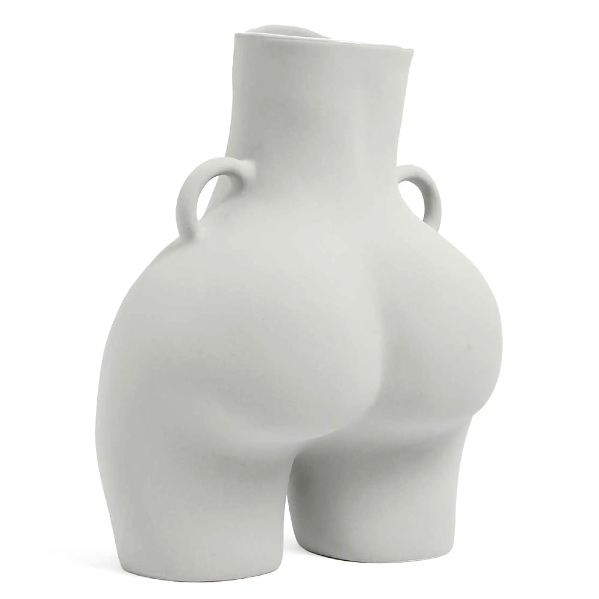 Anissa Kermiche Vase Avec Poignees D'Amour (Gris Clair)