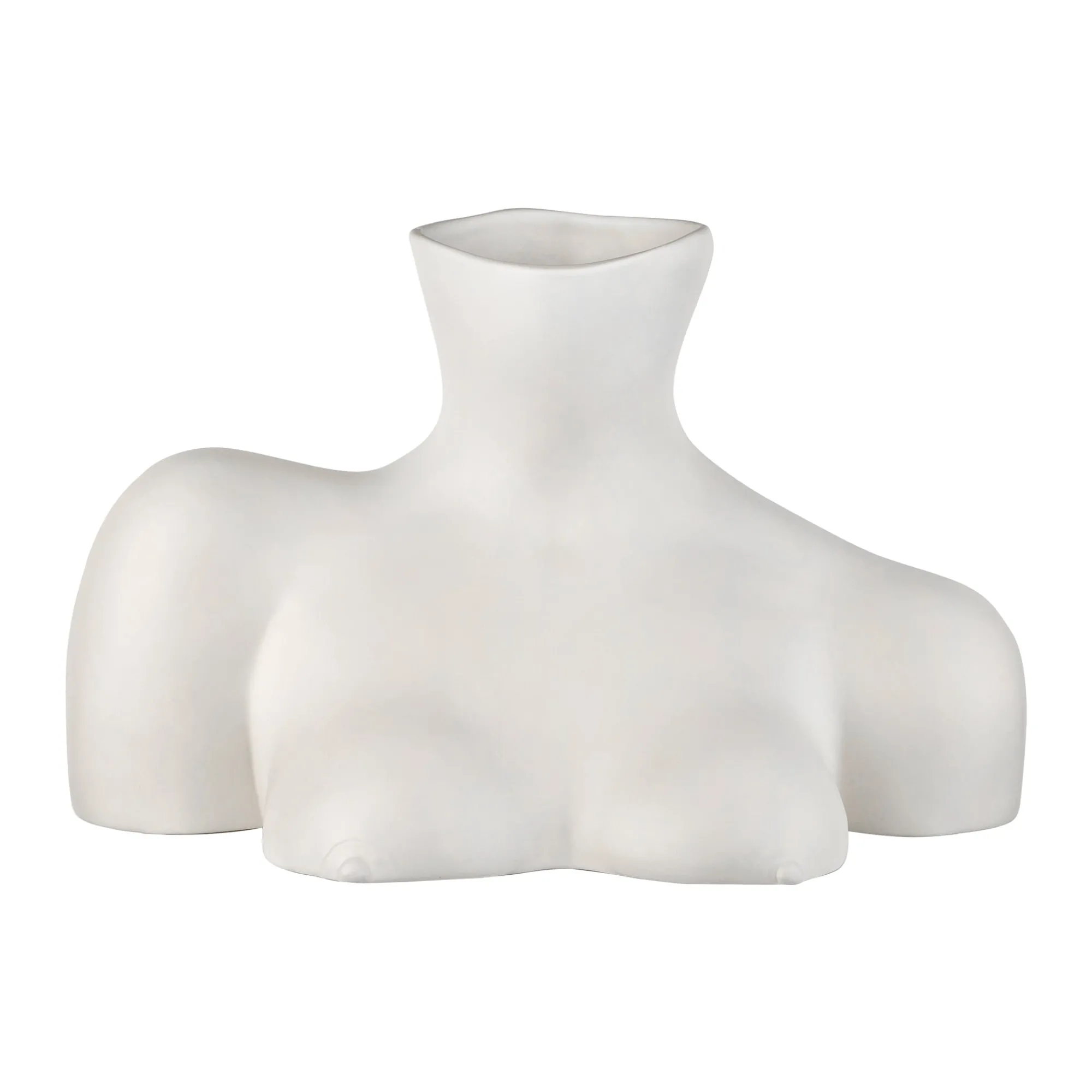 Anissa Kermiche Vase Breast Friend (Blanc Mat)